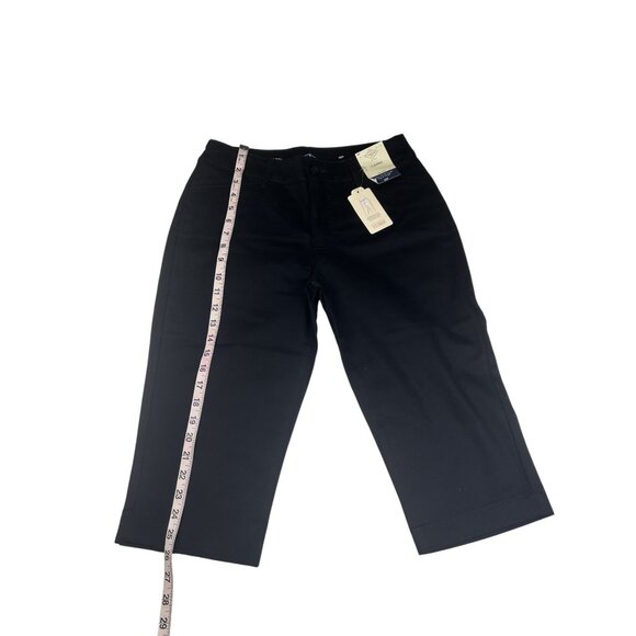 St. John's Bay Womens Black Capri Pants Size 4P Mid Rise Pockets NWT - Picture 10 of 12